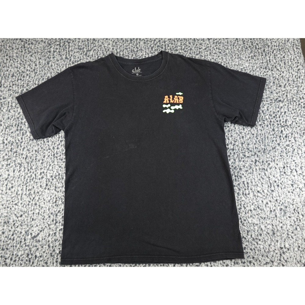 A-Lab Graphic T-Shirt Mens Large Black Everything Ends Live‎ While U Can Tee